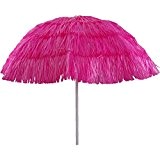 Strand-Sonnenschirm Hawaii-Look 140 cm Sonnenschutz Schirm Sonnenschirm, Farbe:pink