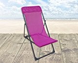 Strandliege Beach Chair Strandliegestuhl Klappstuhl Campingstuhl fuchsia rosa