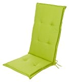 Stuhlauflage Hochlehner Auflage Sitzauflage Gartenstuhlauflage "Capri" grün