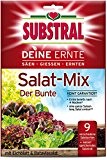 Substral "Deine Ernte" Salat-Mix "Der Bunte", Mischung aus Salatsamen und quellfähigem Substrat, 250g