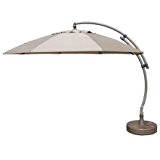 SunGarden floating umbrella Easy Sun Aluminium / Olefin-XL Taupe 3,75 m