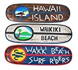 Surfboard Dekoration 3er-Set 60cm Surfbretter Surfboards Hawaii