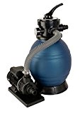 T.I.P. Schwimmbad Filter Set Sandfilteranlage SPF 180, Blau, bis 4.500 l/h Fördermenge