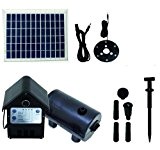 T.I.P. Solar-Teichpumpe SPS 800/12, LED Beleuchtung, 8 W, bis 800 l/h Fördermenge für Gartenteich oder Springbrunnen