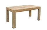Teak Holz Tisch rechteckig mit quadratischen Eckbeinen 150x80x75cm