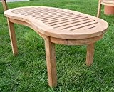 TEAK Sofa Tisch Holztisch Beistelltisch Gartentisch Kaffeetisch Garten Tisch 110x50cm COCO Holz von AS-S