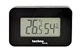 Technoline Thermometer WS 7009 - Auto-Thermometer mit Hintergrundbeleuchtung für den Innenraum, schwarz, Temperaturanzeige, Luftfeuchteanzeige