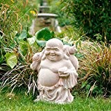 Terracotta-Figur Crazy Buddha