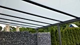 Terrasseüberdachung / Terrassendach Classico S 4000 x 2500mm aus Aluminium mit VSG Glas klar 10.2 DB703 Eisenglimmer