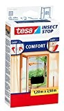 tesa® Insect Stop Fliegengitter COMFORT für Türen, anthrazit, durchsichtig, 1,20 m x 2,50 m (2er Pack)