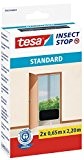 tesa® Insect Stop Fliegengitter STANDARD für Türen 2x 0,65m x 2,20m (4er Spar-Pack, Anthrazit)
