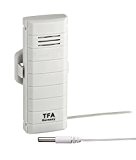 TFA Dostmann Thermometer-Sender mit wasserfestem Kabelfühler für Weatherhub Smarthome System Klima-und Heimüberwachung mit Smartphone, weiß, 33 x 22 x 87 ...