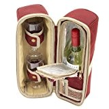 The Greenfield Collection WP003H Luxus Weinkühler für Zwei Personen in Mullberry Red