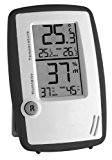 Thermometer / Hygrometer / Feuchtigkeitsmesser / Raumregler, Anthrazit / Weiß