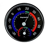 Thermometer - Hygrometer Temperatur / Luftfeuchtigkeit Klimakontrolle in schwarz Marke PRECORN