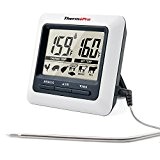 ThermoPro TP04 Digital Bratenthermometer Ofenthermometer mit integriertem Count Down Timer