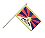 Tibet Flagge, tibetische Stockflagge 30 x 45 cm, MaxFlags®