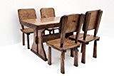 Timberline Sitzgruppe Maxi 150 cm mit Stühlen Outdoor Gartenmöbel, Farbe:Teak;Material:Eiche