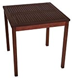 Tisch 70 x 70 x 70 Gartenmöbel Holztisch Eukalyptus Holz Gartentisch Balkon Esstisch FSC geölt 25410