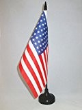 TISCHFLAGGE USA 48 STERNE 21x14cm - VEREINIGTEN STAATEN VON AMERIKA TISCHFAHNE 14 x 21 cm - flaggen AZ FLAG