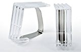 Tischtuchklammern - Tischklammern - 12 Stück - aus transparentem Kunststoff - mit Metallfeder