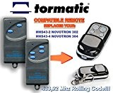 Tormatic MHS43-2 NOVOTRON 302, MHS43-4 NOVOTRON 304 kompatibel handsender, 4-kanal ersatz sender, 433.92Mhz rolling code. Top Qualität ersatzgerät!!!