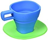 Trekmates Lexngo Espresso Cup - faltbare Silikon Espresso Tasse mit Untertasse, unzerbrechlich, flexibel, platzsparend