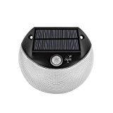 TSSS HY-SW087 Wasserdicht LED-Solarbetriebene Outdoor Wand-Licht Bewegungs-Sensor-LED Licht Beleuchtung Garten-Weg Zaun Solarlampe