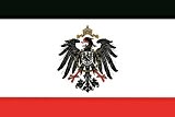 U24 Fahne Flagge Kaiserreich mit Adler Reichsadler Deutsches Reich 90 x 150 cm