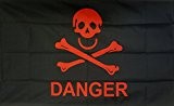 U24 Flagge Fahne Danger Totenkopf Pirat Piratenfahne Skull 90 x 150 cm