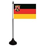U24 Tischflagge Rheinland-Pfalz Flagge Fahne Tischfahne 10 x 15 cm