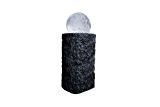Ubbink Springbrunnen Las Palmas Säule aus Granit mit massiver transparenter Glaskugel und LED-Ring mit 30 Dioden