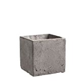 Übertöpfe beton-grau 17 x 17 x 16,5 cm