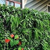 Uland Künstliche Efeuhecke Pflanzen Blumen Sichtschutz Dekorative Zaun 1 qm/viel UV 100% Fresh PE