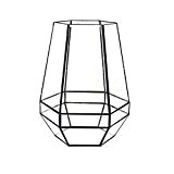 Ultra 18x18x23cm Premium Qualität Glas geometrische Terrarium ideal für Moos und Pflanzen und Dekorationen