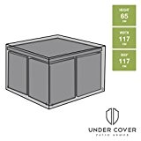 Under Cover Schutzhülle für 4-Sitzer Würfel-Set, Medium - Stark & Langlebig, Premium hochwertige wasserdichte UV Möbelabdeckung - Steingrau - Strapazierfähigste ...
