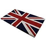 Union Jack Flag Coir Doormat 40 x 70cm - Traditional by Highridge