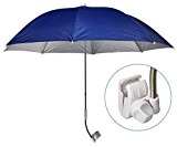 Universal Schirm Sonnenschirm Regenschirm Sonnenschutz Balkon-Schirm flexibel Ø 120cm mit Befestigungsvorrichtung