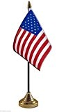 USA Amerika Flagge der Tisch aus Polyester 15,24 cm X 10,16 cm Gold Unterlage