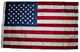 USA Fahne mit 50 gestickte Sterne und genähte Streifen, Wetterfeste Flagge, US Flag, 90x150 cm