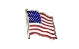 USA Flaggen Pin, amerikanische Fahne 2x2cm, MaxFlags®