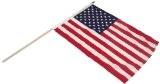 USA Hand Flagge 30,5 x 45,7 cm mit 24 in Holz Stick