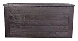 Vanage Aufbewahrunsgboxen Auflagen / Kissen / Aufbewahrungsbox WOODY, circa 120 x 45 x 60 cm, anthrazit-braun