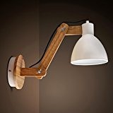 VanMe  Im Nordischen Stil Mode Holz Schwenkarm Licht Wandleuchte Led-Wandleuchte Studie Foyer Home Dekoration Beleuchtung