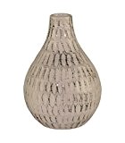 Vase Blumenvase Keramik beige braun Ø 11 cm • 15 cm hoch - sehr hochwertig