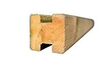 Verbindungs-Pfosten für Bretter-Zäune / Holz-Zäune im Maße 9 x 9 x 180 cm ( Breite x Tiefe x Länge ) ...