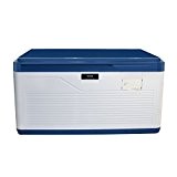 Verschließbarer Aufbewahrungsbox, EVERTOP 140 Liter Stapelbox mit Deckel und Handgriff, für Home Büro Kofferraum Garage Regale, Blau