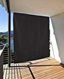 Vertikaler Sonnenschutz Windschutz Sichtschutz Balkon Terrasse anthrazit 230 x 140 cm