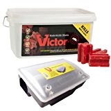 Victor BMRAT1 effiziente und Ratten Kit Köderstationen geeignet und Rodentizid Blocks