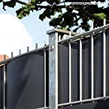 Videx Sichtschutzstreifen Hart-PVC Longlife, anthrazit, 19 x 205 cm